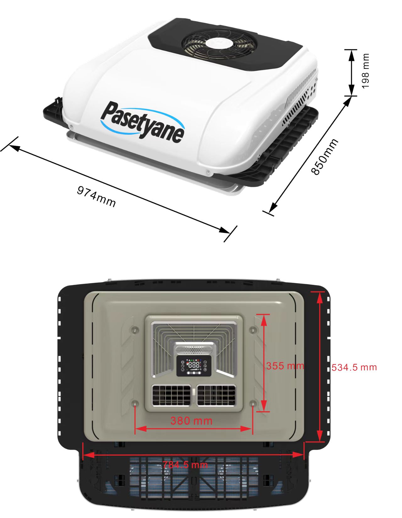 electric air conditioner 24V 12V For Trucks,Vans,RVS,ships,etc - 图片 2