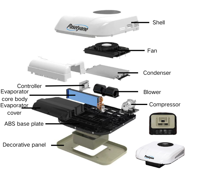New 24V Rooftop Parking Truck Air Conditioner - 图片 2