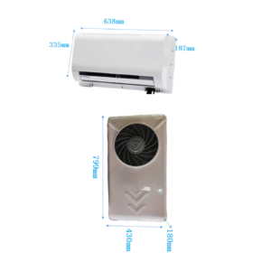 Pasetyane 24V Split Truck RV Parking Air Conditioner 6800BTU Camper Van Retrofit Air Conditioner Kit